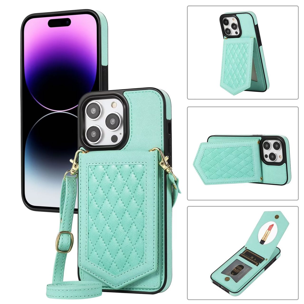 VICTORIA Crossbody Wallet Case for iPhone 7/8 Plus with Chain Strap –  Vaultskin