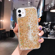 Load image into Gallery viewer, Glitter Case For iPhone 7Plus 8Plus  Shockproof TPU Cover Gold
