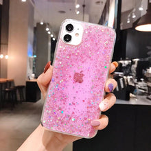 Load image into Gallery viewer, Glitter Case For iPhone 7Plus 8Plus  Shockproof TPU Cover Pink
