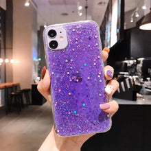 Load image into Gallery viewer, Glitter Case For iPhone 7Plus 8Plus  Shockproof TPU Cover Purple

