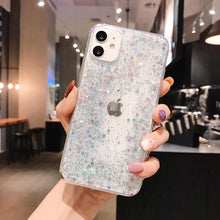 Load image into Gallery viewer, Glitter Case For iPhone 7Plus 8Plus  Shockproof TPU Cover Silver

